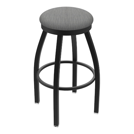 Holland Bar Stool Co 30" Swivel Bar Stool, Black Wrinkle, Graph Seat 80230BW020